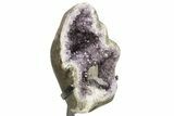 Amethyst Geode With Metal Stand - Uruguay #257635-2